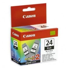 Картридж струйный Canon BCI-24B (6881A009) черный оригинальный двойная упаковка