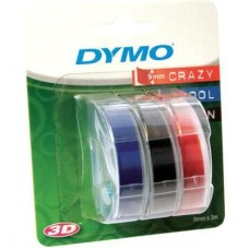 Картридж для принтера этикеток DYMO S0847750 (9 мм x 3 м, цвет ленты синий/черный/красный, шрифт белый)
