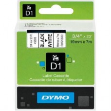Картридж для принтера этикеток DYMO S0720830 D1 (19 мм x 7 м, цвет ленты белый, шрифт черный)
