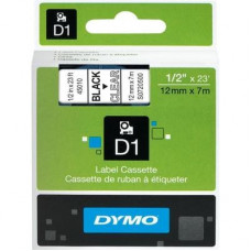 Картридж для принтера этикеток DYMO S0720500 D1 (12 мм x 7 м, цвет ленты прозрачный, шрифт черный)