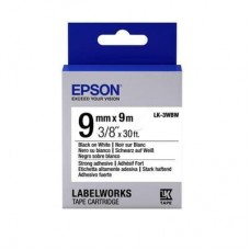 Картридж для принтера этикеток Epson LK3WBW (9 мм x 9 м, цвет ленты белый, шрифт черный)