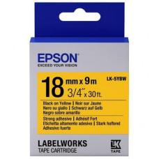 Картридж для принтера этикеток Epson LK5YBW (18 мм x 9 м, цвет ленты желтый, шрифт черный)