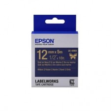 Картридж для принтера этикеток Epson LK4HKK (12 мм x 9 м, цвет ленты синий, шрифт золотой)