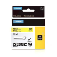 Картридж для принтера этикеток DYMO 750064 VNYL (12 мм x 5,5 м, цвет ленты желтый, цвет шрифта черный)