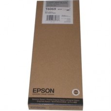 Картридж струйный Epson T6069 C13T606900 светло-серый повышенной емкости оригинальный